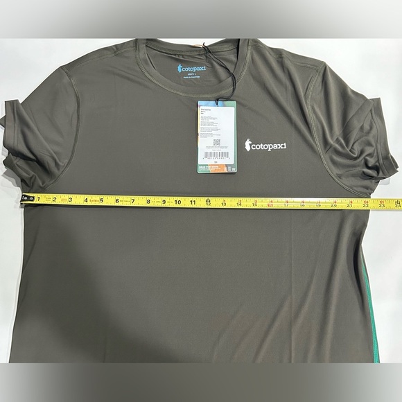 Cotopaxi Men's Large Fino Tech Tee Iron Green NWT Quick Dry Soft Fabric - Picture 11 of 12
